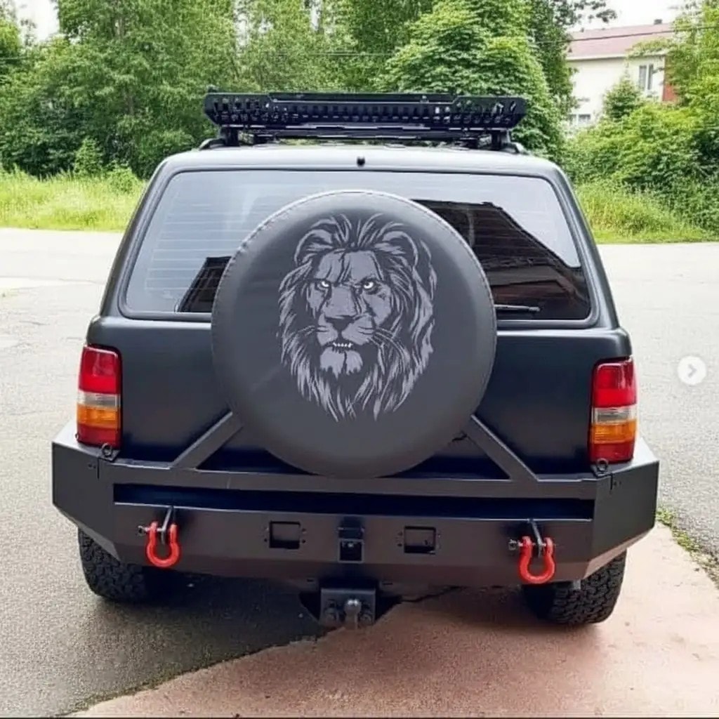 Aslan Baskılı Stepne Kılıfı